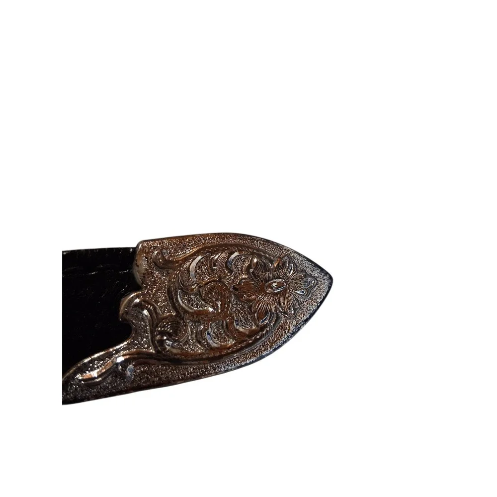 Nocona Texas Women size 26 Western Leather Concho Star Studded Boho Belt Cowgirl